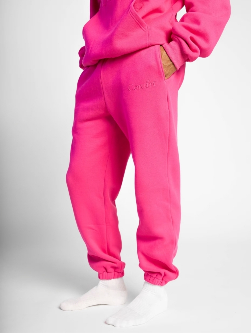 Comfrt Minimalist Sweatpants/Hot Pink/size L/ Men/women/NWT